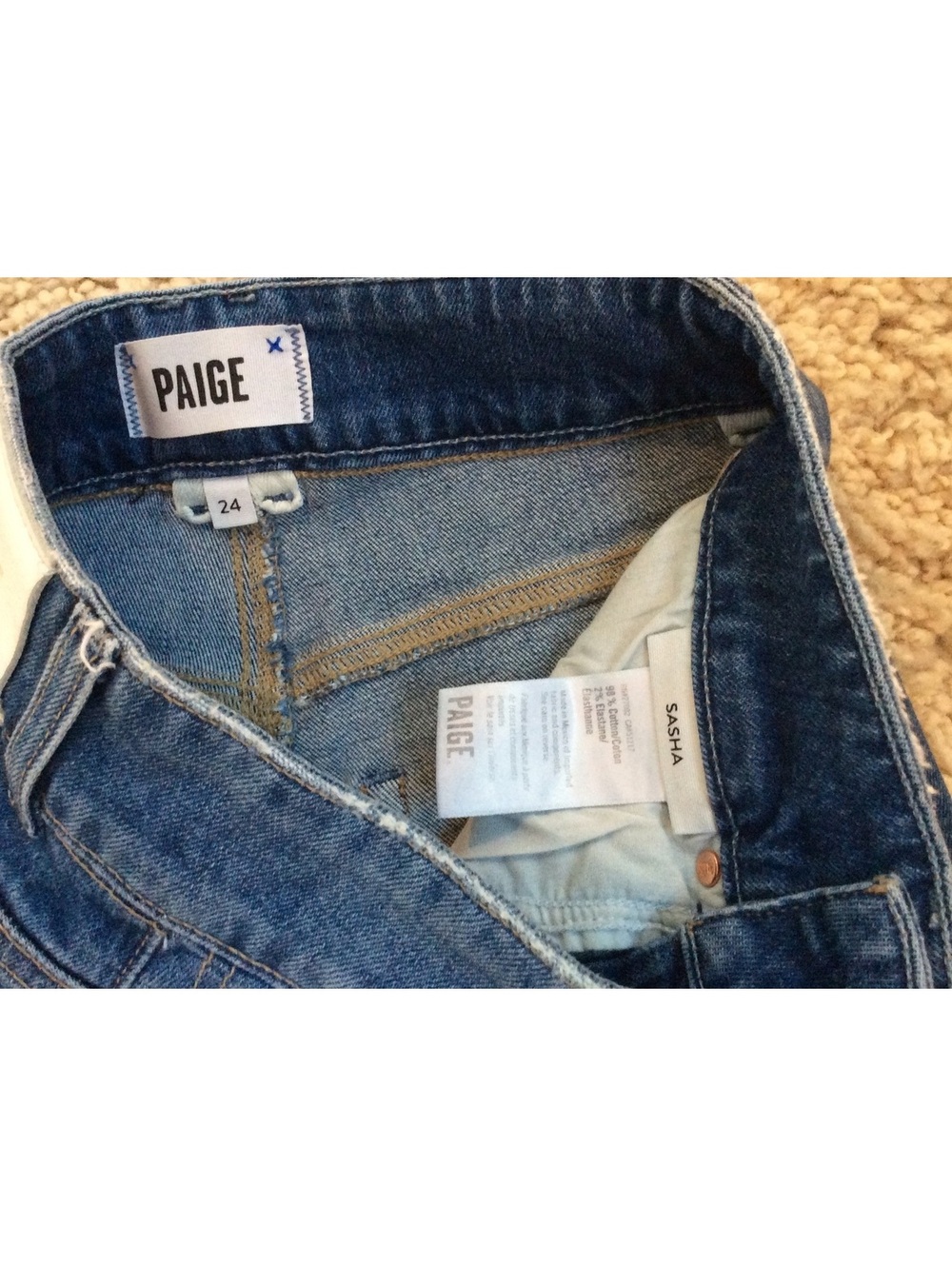 Paige Sasha Wide Leg High Waisted Jeans - 24 - Picture 9 of 9
